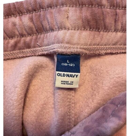 Old Navy Girls Sweatpants Joggers Sz 12 Pink Tie Dye School Activewear - Picture 3 of 14